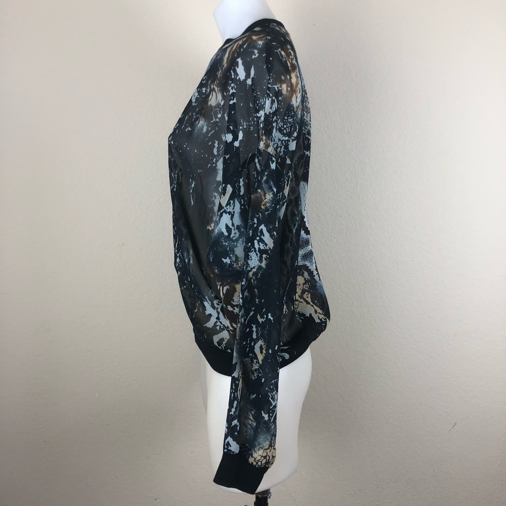 Cabi Dressed Up Python Print Sweatshirt Style 572 - image 3